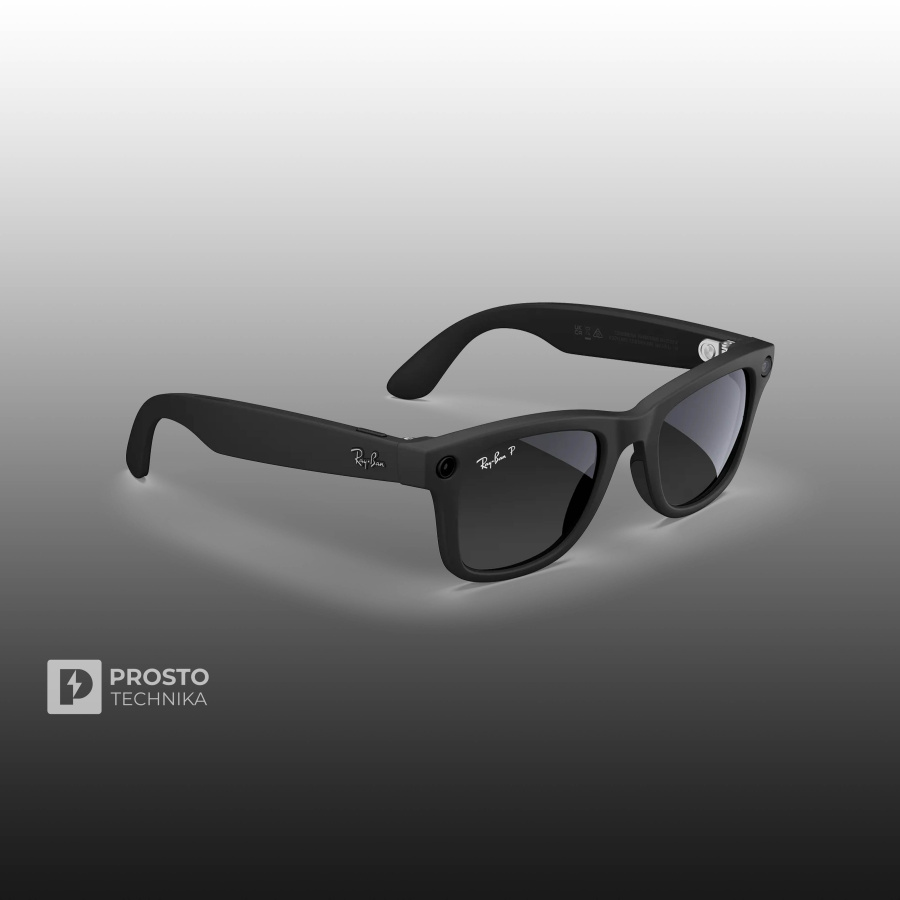 Ray-Ban Wayfarer (Gen 1) Матовый Чёрный с Градиентно-Графитовыми Линзами (Matte Black/Gradient Graphite)